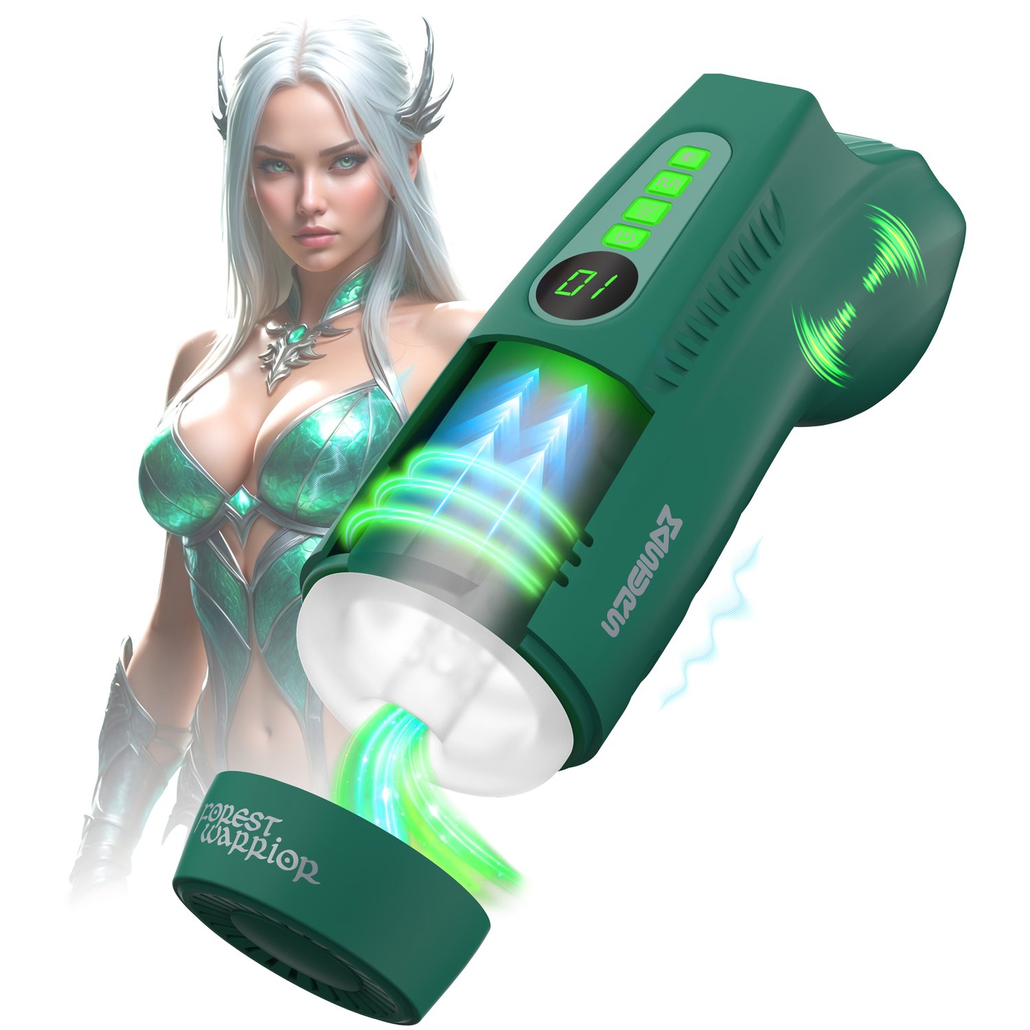 Masturs Ayla Forest Warrior Masturbator - Grøn