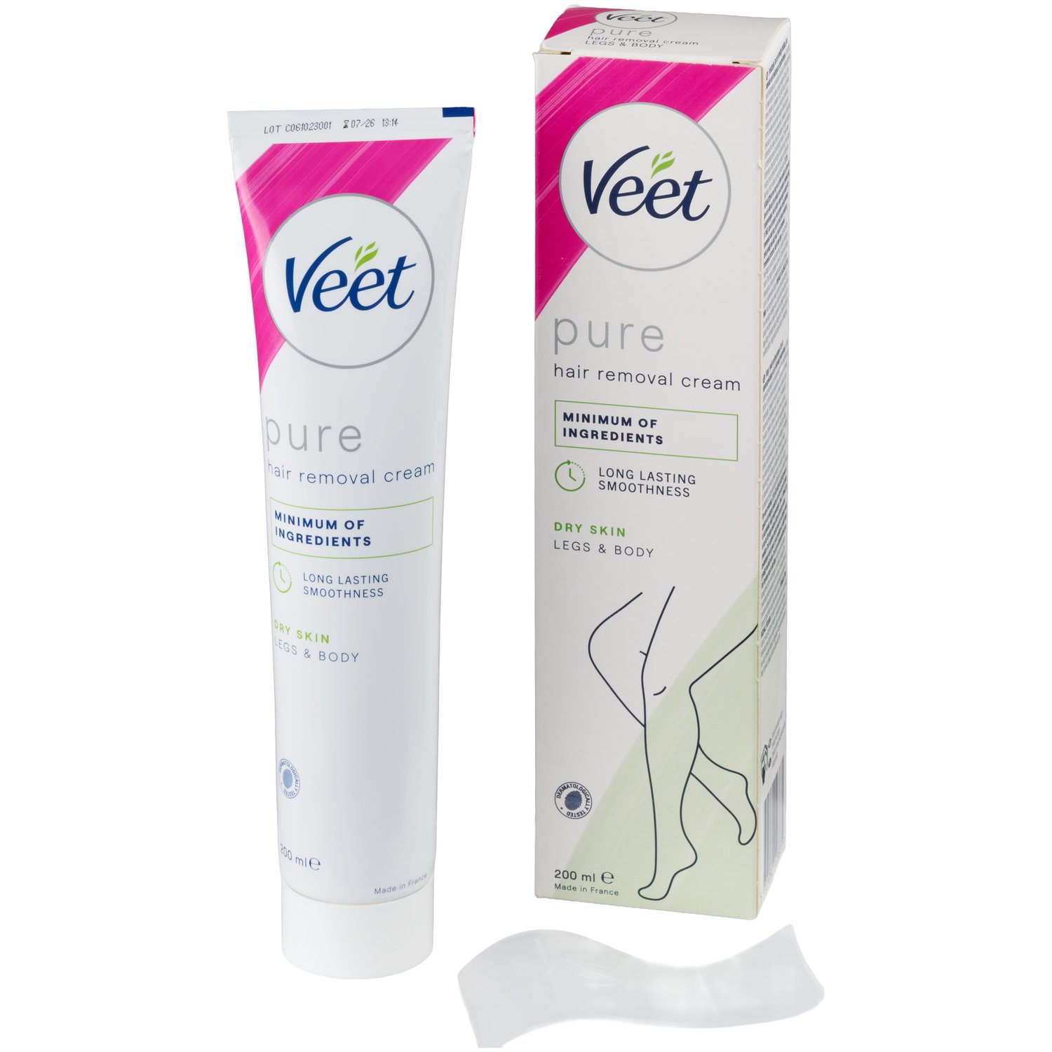 Veet Pure Hårfjerningscreme Ben & Krop til Tør Hud 200 ml